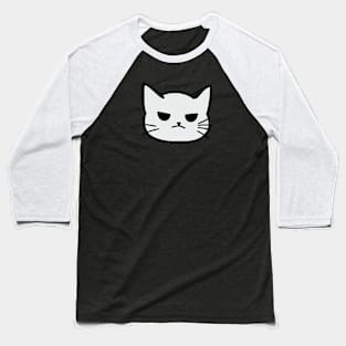 Minimalistic mean kitty Baseball T-Shirt